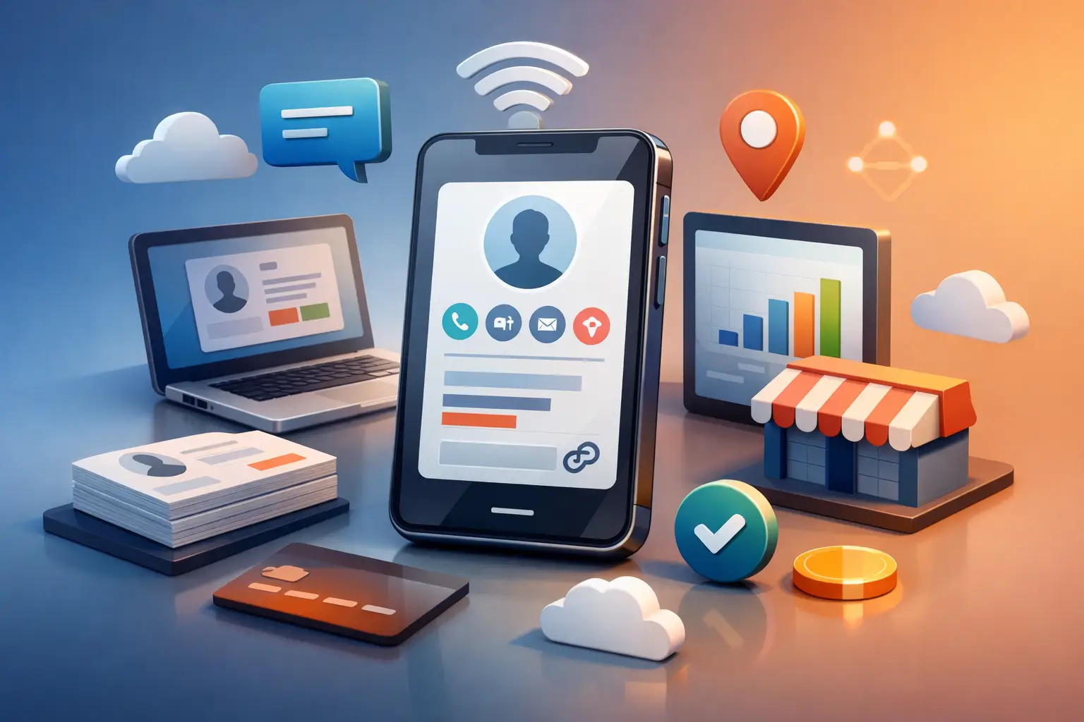 כרטיס ביקור דיגיטלי לעסקים שעובד באמת